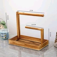 Jewellery Organiser Display Stand - walnut Brown