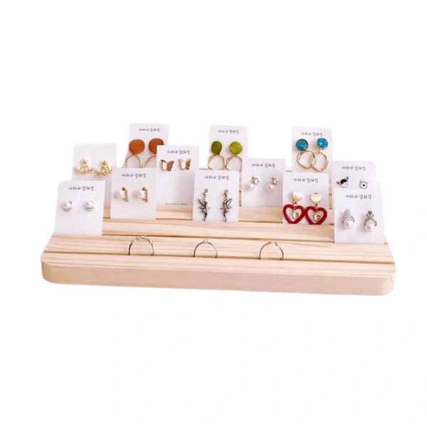 Ring / Earring / Piercing Storage Display Stand - small, with groove