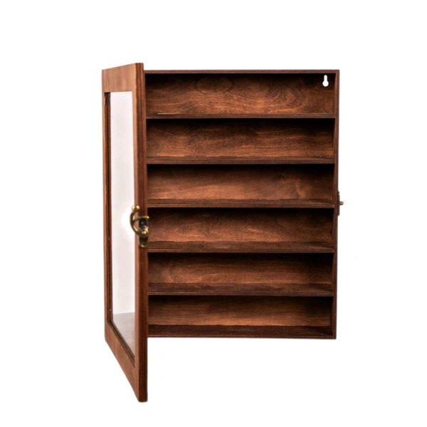 Collectibles Display Case Cabinet With Shelves - size 1