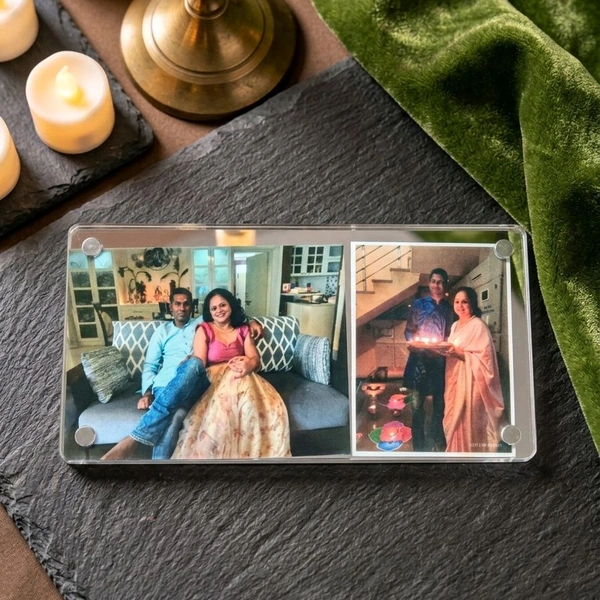 Acrylic Polaroid Fridge Magnet- Rectangle - 50