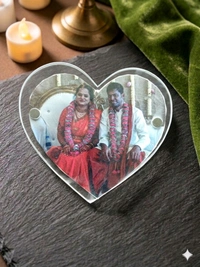 Acrylic Polaroid Fridge Magnet- Heart - 10