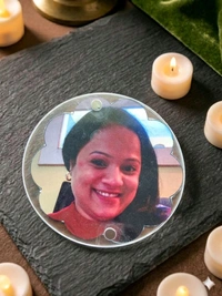 Acrylic Polaroid Fridge Magnet- Round - 50 pieces
