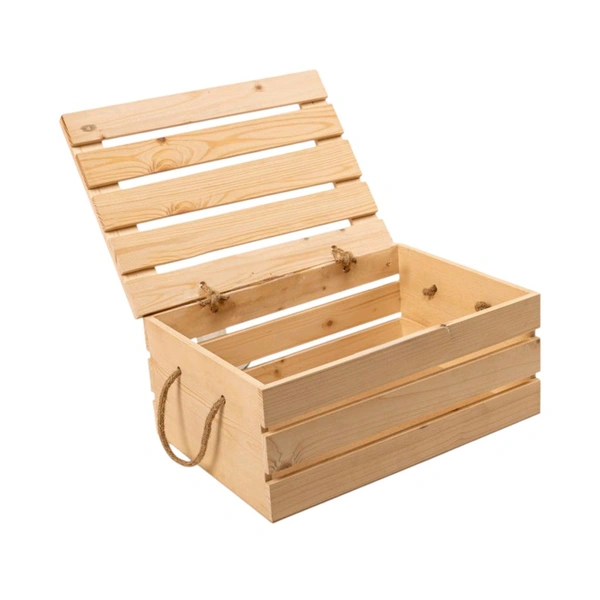 Pinewood Crate Box - 14 * 10 * 6 inches