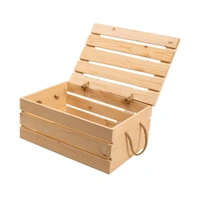 Pinewood Crate Box - 14 * 10 * 6 inches