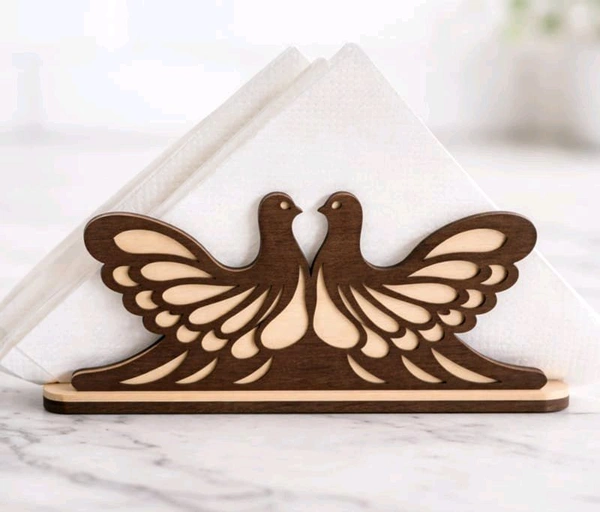 Laser Cut Dove Napkin / Tissue Holder