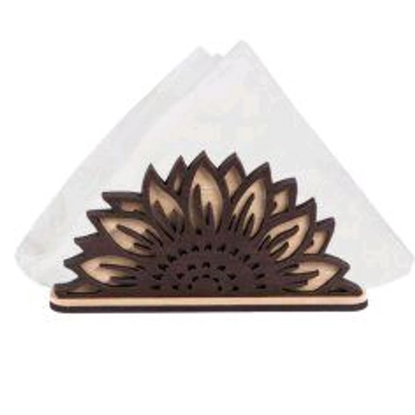 Laser Cut Sunflower Napkin / Tissue Holder