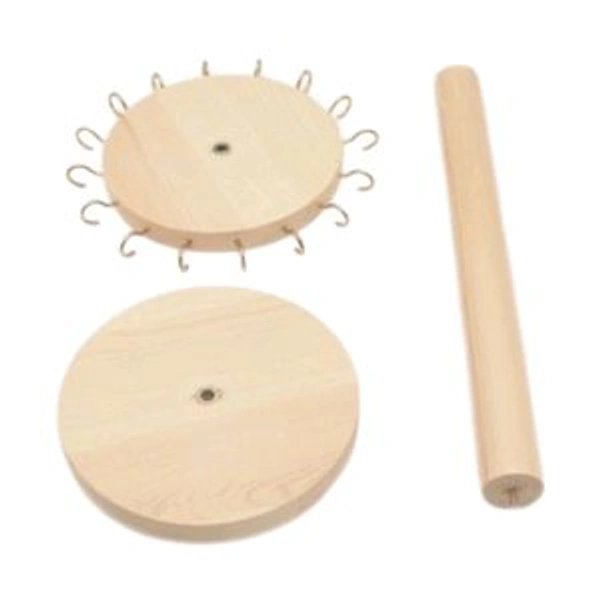 DIY Necklace Holder 360° Rotating Wooden Jewelry Organizer
