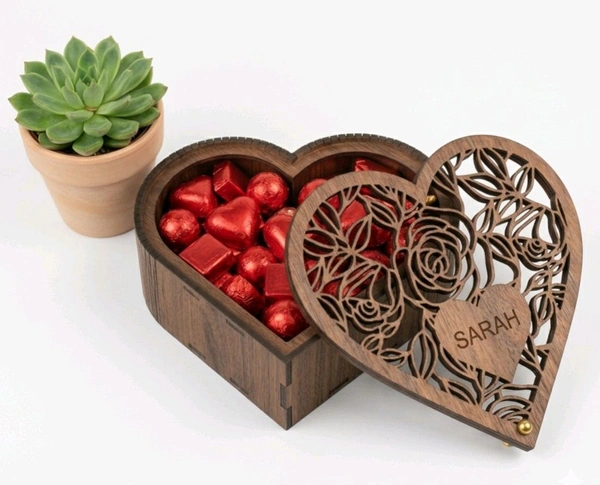 Heart Shape Chocolate Box - 25 pieces