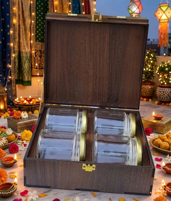 Pre Lam Gift Box With 4 Jars - 50 pieces