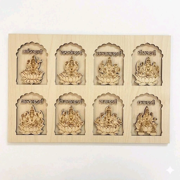 Pre-marked Ashtalakshmi With Jharokha Base - 18 * 12 inches