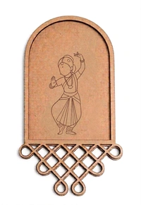 Kolam & Dance Theme Wall Hanging-set Of 4 - Ghungru