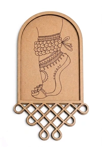 Kolam & Dance Theme Wall Hanging-set Of 4 - Dancer