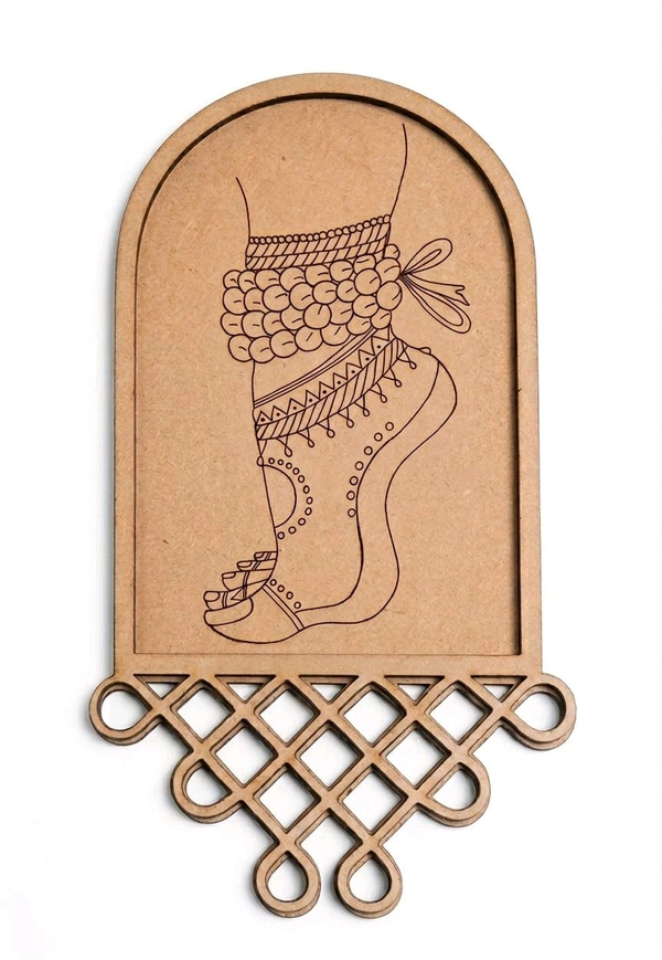 Kolam & Dance Theme Wall Hanging-set Of 4 - Dancer