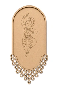 Kolam & Dance Theme Wall Hanging-set Of 4 - Ghungru