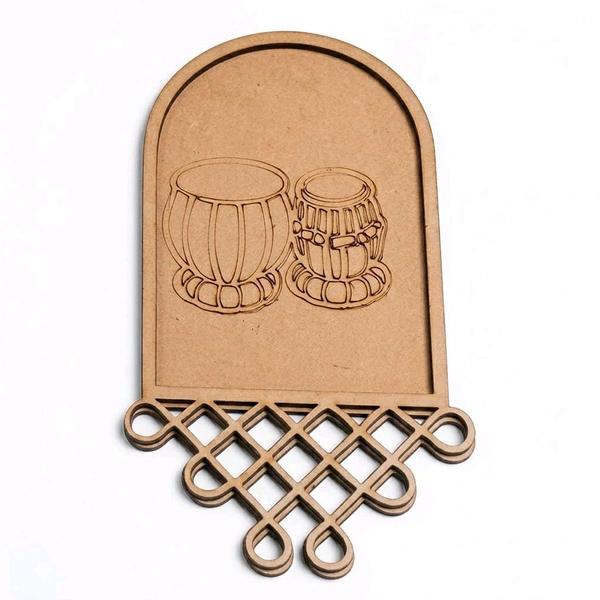 Kolam & Dance Theme Wall Hanging-set Of 4 - Tabla
