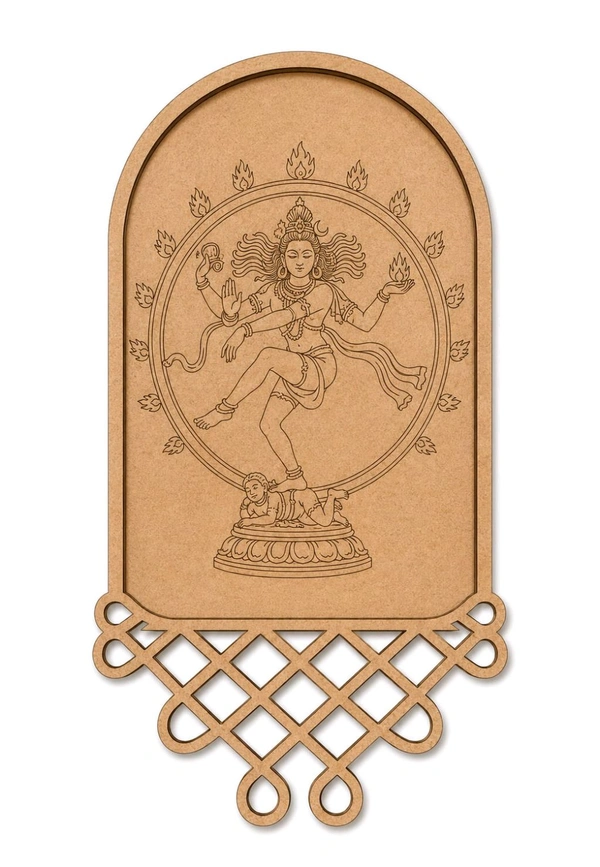 Kolam & Dance Theme Wall Hanging-set Of 4 - Nataraja