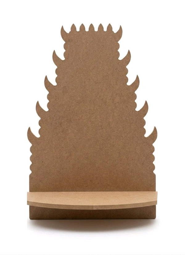 Traditional Temple Style Wall Floating Shelf / Diya Stand - 8 * 5 * 2 inches