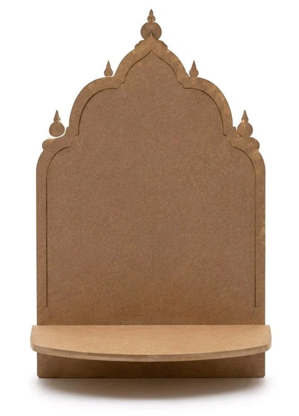 Traditional Temple Style Wall Floating Shelf / Diya Stand - 8 * 5 * 2 inches