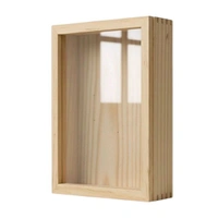 Pinewood Shadow Box Frame - 10 * 8 * 2 inches