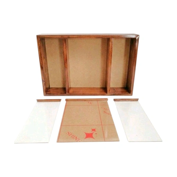 Walnut Finish Kaleera 3 Part Frame - 18 * 14 * 2 inches