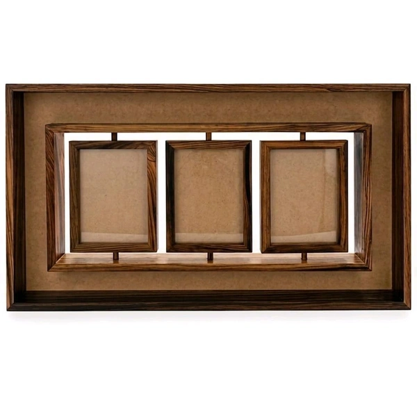 Teakwood Rotating Preservation Frame With Acrylic Base