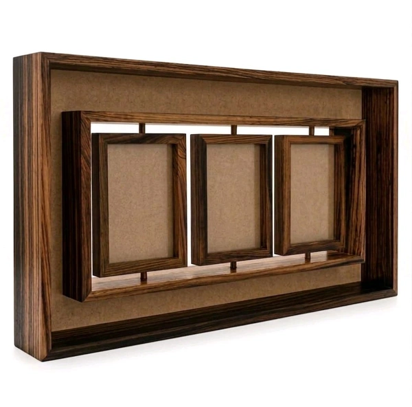 Teakwood Rotating Preservation Frame With Acrylic Base