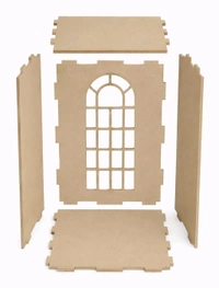 DIY Miniature Book Nook / Victorian Library Wing/ Library Room Box With Shelf For Books - Without Acrylic cover