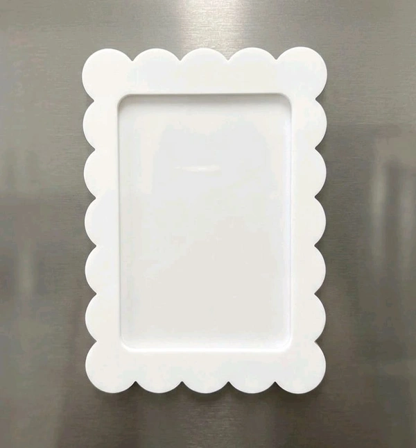 Scallop Photo Fridge Magnet- 3 Layers - 100 pieces