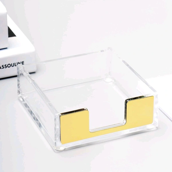 Acrylic Sticky Note Holder / Post Note Pad Holder - 10 pieces, without branding