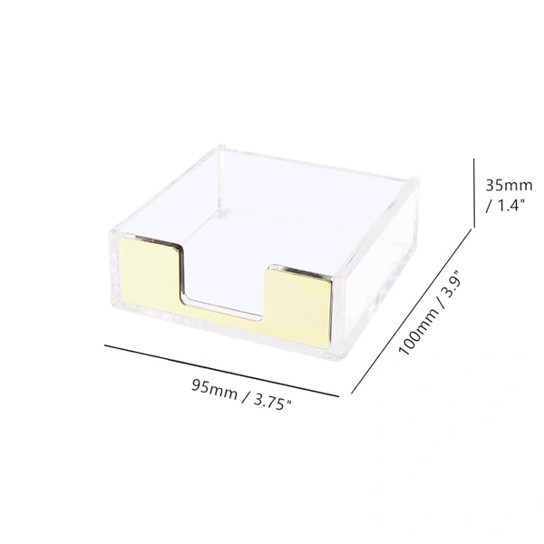 Acrylic Sticky Note Holder / Post Note Pad Holder - 10 pieces, without branding