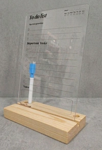 Acrylic To-do List planner / acrylic planner - White