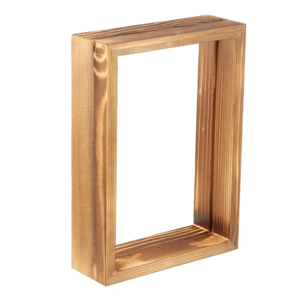 Teak Wood Floating Frames Varmala Preservation Frames - base Acrylic - 15" x 15"