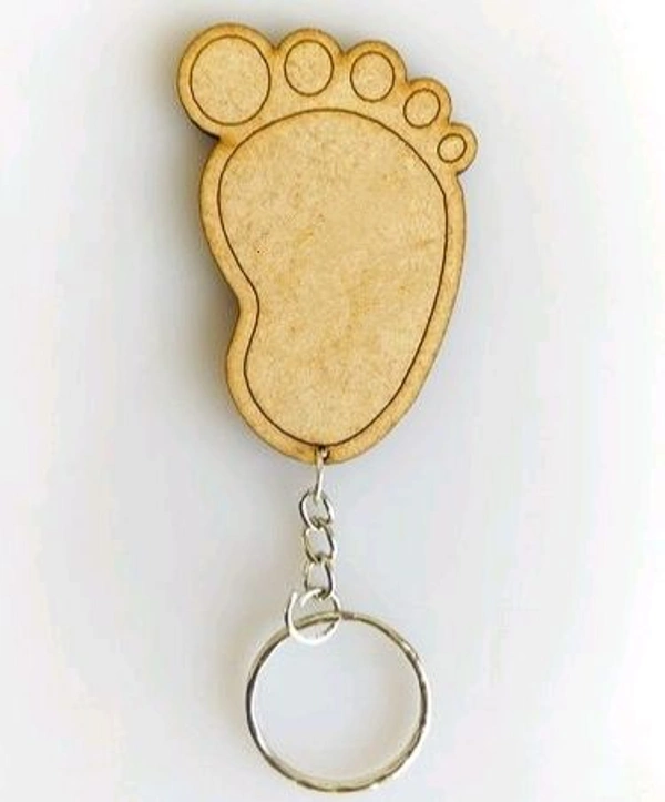Key Chain Bases - 2.5mm, Baby Feet