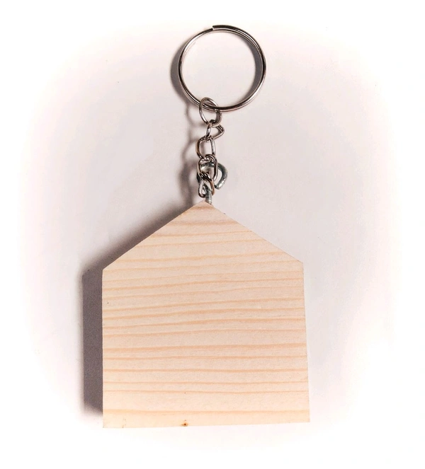 Pine Wooden Key Chain Base - 50