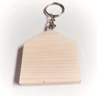 Pine Wooden Key Chain Base - 50
