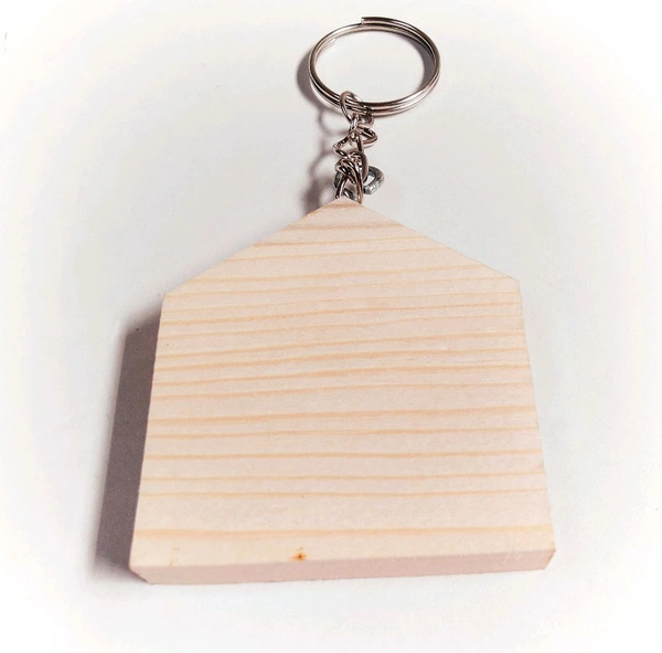 Pine Wooden Key Chain Base - 50
