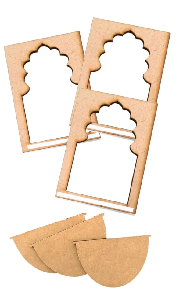 Mini Jharokha Diya Stand Wall Decor 6 - 5 Pcs