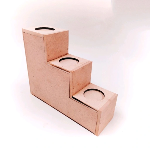 3 Step Tea Light Holder - 1 Pair