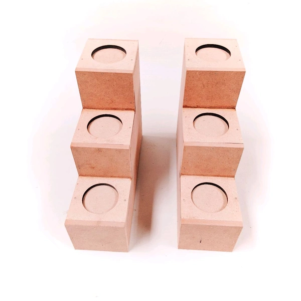 3 Step Tea Light Holder - 1 Pair