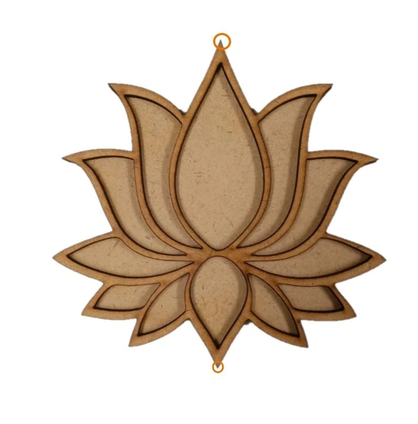 Lotus Rangoli Wall Hanging - 12 Inches