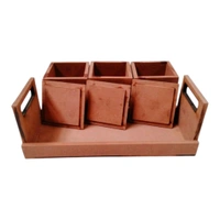 Dry Fruits Jar & Tray Set With Lid - Large Set
