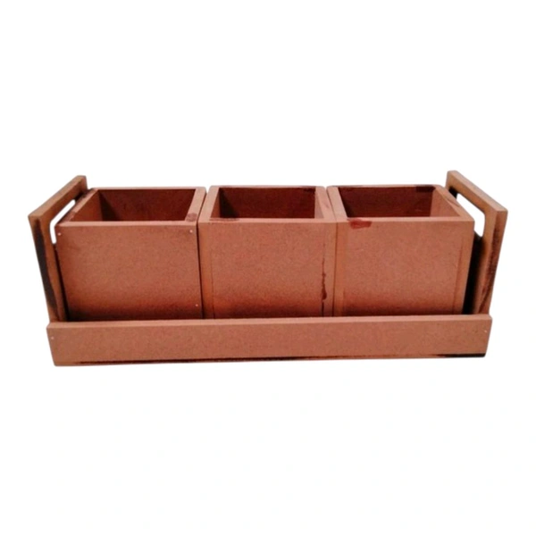 Dry Fruits Jar & Tray Set Without Lid - Large Set
