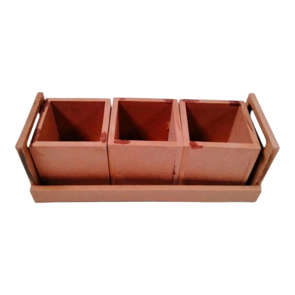 Dry Fruits Jar & Tray Set Without Lid - Large Set