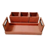 Dry Fruits Jar & Tray Set Without Lid - Small Set