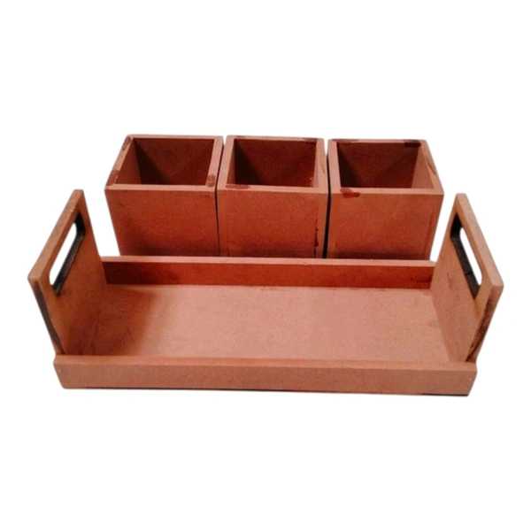 Dry Fruits Jar & Tray Set Without Lid - Small Set