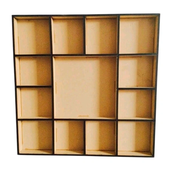 Shadow Box - 2 With 13 Partitions - Without Acrylic Cover