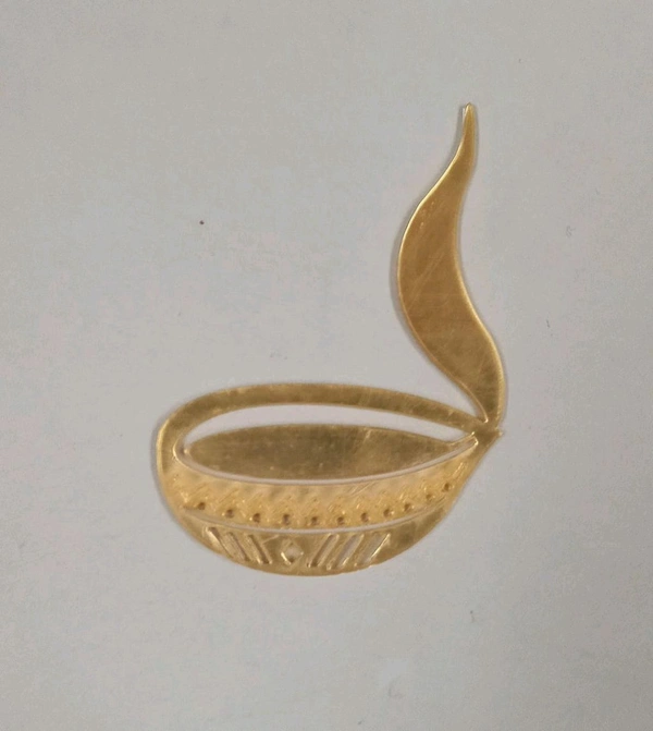 Golden Acrylic Diya - 3 Inches