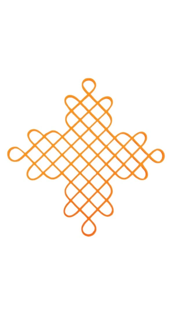 Kolam Cutout - 2 - 1 pc, MDF