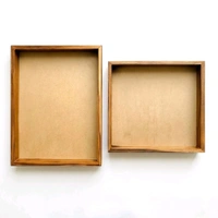 TeakWood Floating Frame / Varmala Preservation Frame Base MDF - 8 * 8 * 1.5 Inches
