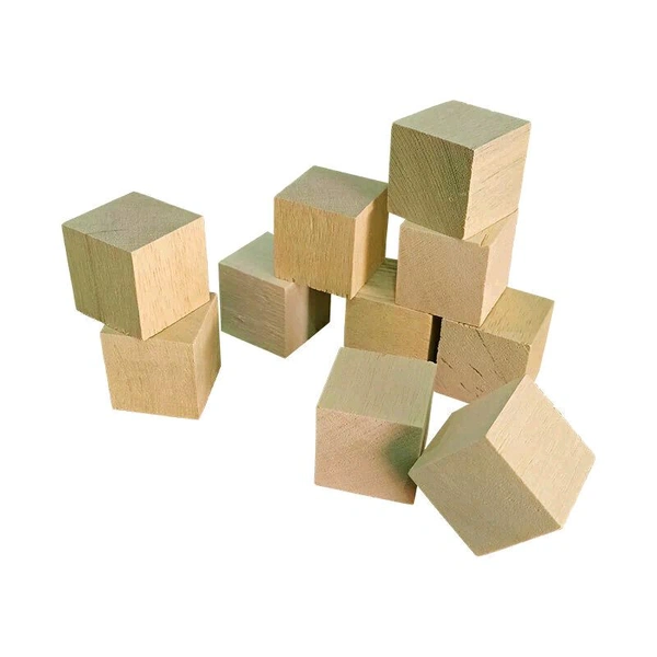 Pinewood Cube - Set Of 10